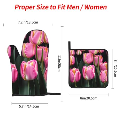 Gants de cuisine de qualité supérieure imprimé floral résistant chaleur