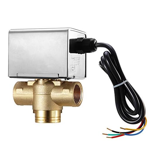 Válvula de zona motorizada Valemo con microinterruptor adicional, 3 vías, DN20, normalmente cerrada, 230 VAC