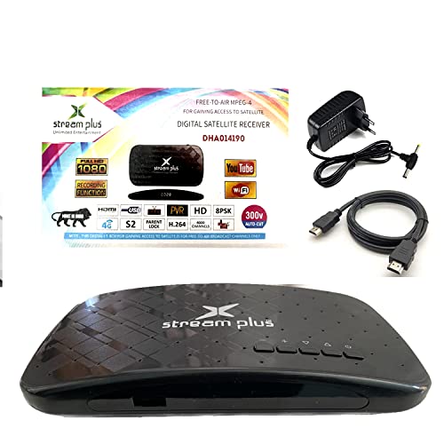 Tech-lobby KREA 014220 Free Dish Settop Box with Mpeg4 Technology Support USB WiFi Anteena and USB Stream 150 + Channels Mini Genuine
