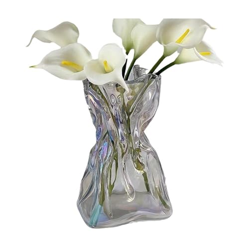 Counius Vasen,Glasvase Blumenvase Kleine Vasen Aus Glas Blumenvasen Tischvasen Glasvasen Kleine Vasen Für Tischdeko,Veranstaltungen, Dekorationen, Blumen, Büro Oder Heimdekoration Kleine Vasen