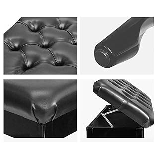 TEmkin Tabouret de Piano Double/de Luxe, Banc de Piano Noir Mat avec Rangement de Musique, Coussin épais rembourré en Cuir - Les Beatles, Paul McCartney, John Lennon, RIngo Starr, George Harrison TEmkin Tabouret de Piano Double/de Luxe, Banc de Piano Noir Mat avec Rangement de Musique, Coussin épais rembourré en Cuir – Image 4