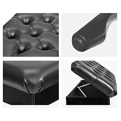 TEmkin Tabouret de Piano Double/de Luxe, Banc de Piano Noir Mat avec Rangement de Musique, Coussin épais rembourré en Cuir - Les Beatles, Paul McCartney, John Lennon, RIngo Starr, George Harrison TEmkin Tabouret de Piano Double/de Luxe, Banc de Piano Noir Mat avec Rangement de Musique, Coussin épais rembourré en Cuir – Image 5