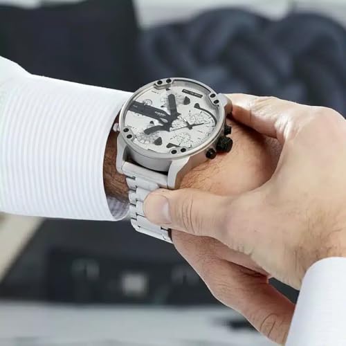 Image of Diesel Mr. Daddy 2.0 Chronograph Quartz Silver Dial Men's Watch DZ7421