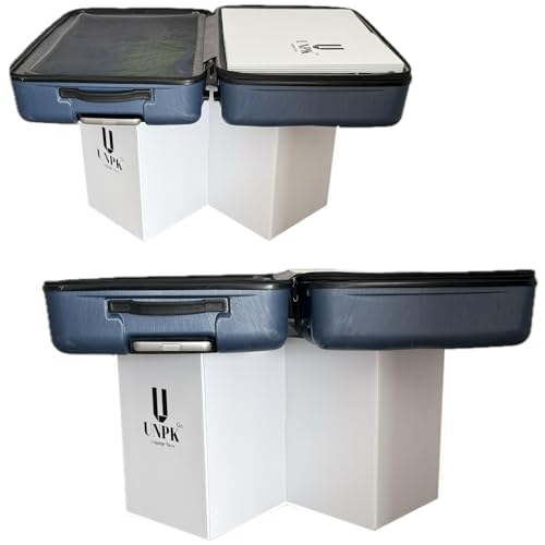 UNPK Luggage Rack – Portable Clamshell Suitcase Stand for Travel,