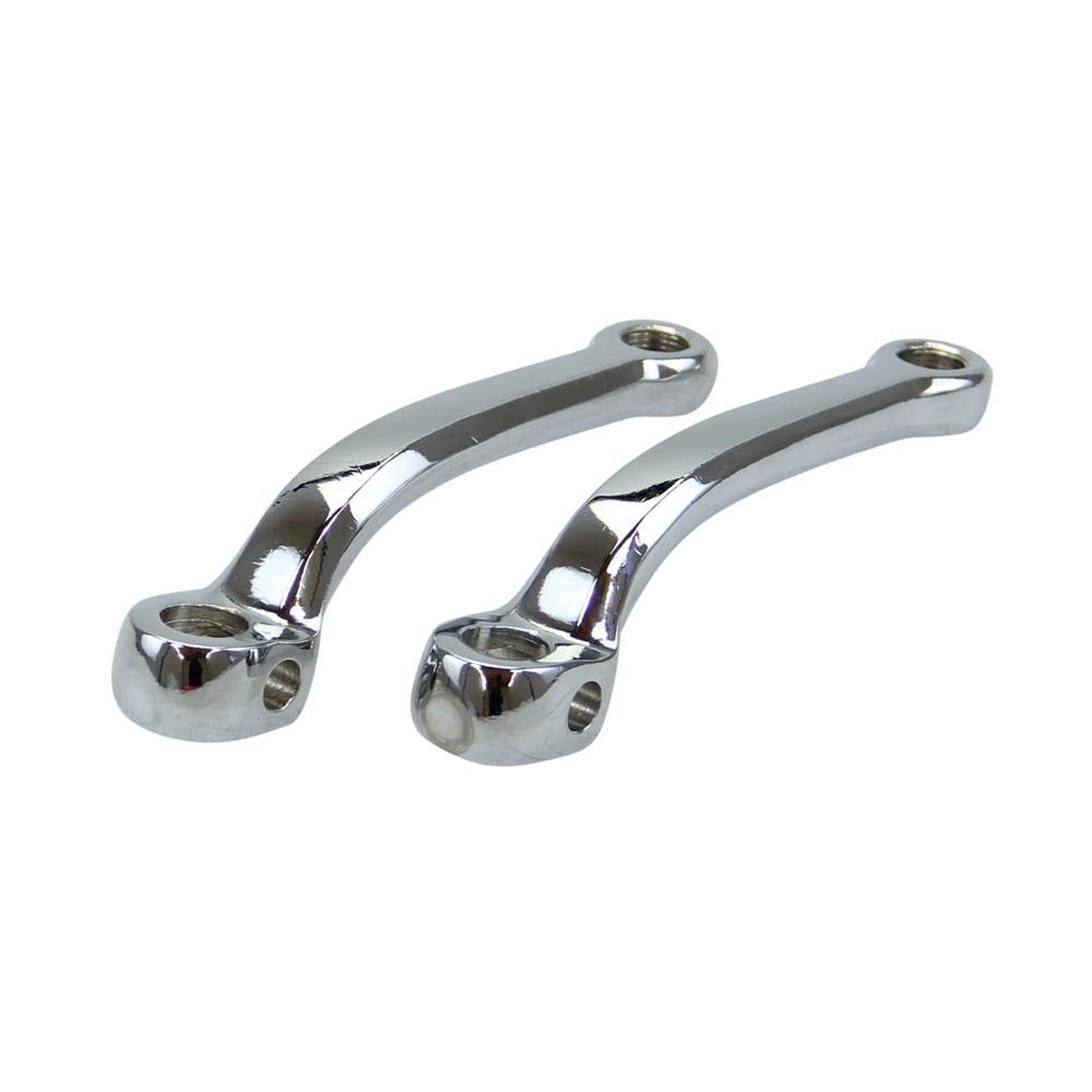Pedalarm Tretkurbel Set, gebogen, verchromt kompatibel mit Hercules Prima Sachs 504 505