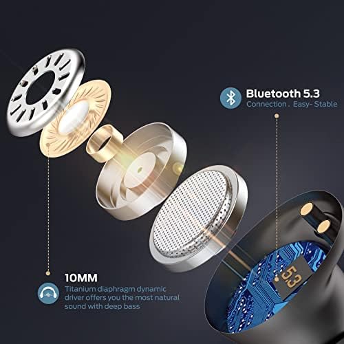 Monster Wireless Earbuds, Achieve 300 AirLinks Bluetooth Headphones Touch Control with Charging Case, Bluetooth Earbuds, Black - View 6