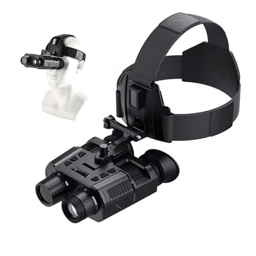 HMWOKPOT NV8000 Night Vision Goggles for Adults, 3D Head Mounted Night Vision Binoculars 8X Digital Zoom FHD Hands Free Nightvision Goggles for Helmet