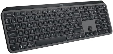 Logitech MX Keys S Clavier sans Fil Rechargeable USB C, Clavier Silencieux, Plat, Rétroéclairé, Touches Ergonomiques et Programmables, Bluetooth, Windows PC, Linux, Chrome, Mac,AZERTY Français-Gris
