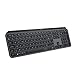 Logitech MX Keys S Clavier sans Fil Rechargeable USB C, Clavier Silencieux, Plat, Rétroéclairé, Touches Ergonomiques et Programmables, Bluetooth, Windows PC, Linux, Chrome, Mac,AZERTY Français-Gris