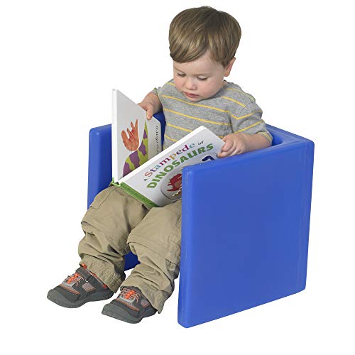 Children's Factory-Cf910-009 Cube Chair For Kids, Flexible Seating Classroom Furniture For Daycare/Playroom/Homeschool, Indoor/Outdoor Toddler Chair, Blue, Set Of 1 #TOP4