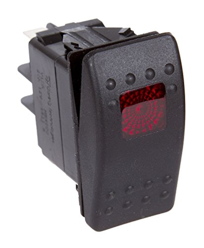 Daystar KU80014 Rocker Switch Red, 1 Pack