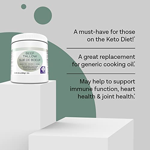 image for MD. Life Beef Tallow for Cooking - Food Grade Grass Fed Beef Tallow fo