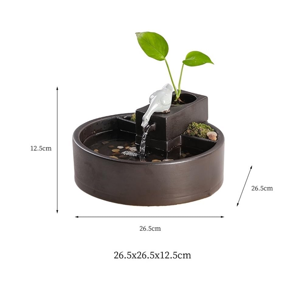 Fuente de Escritorio, Fuente de relajación Creativa de sobremesa con decoración de Agua Corriente