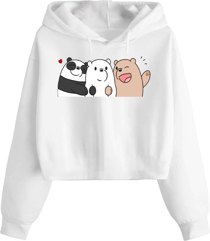 ericia Panda Crop Hoodie Sweatshirt Women Cute Casual Trendy Stylish Latest White Black Pink Lavender Beige Brown Girl 399 499 Under-picture-33