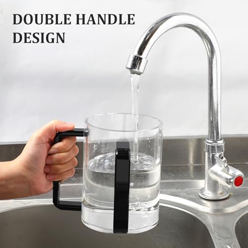 Set 2 Vasos para lavado de manos con doble asa acrílicos miniatura 5