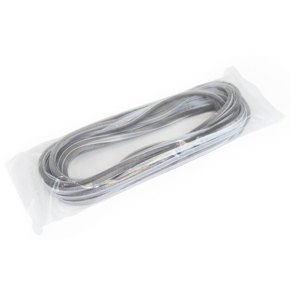 Emuca - Joint de brosse autocollant de hauteur 17mm, joint anti poussière auto-​adhésif pour portes et fenêtres, rouleau de 10m, gris