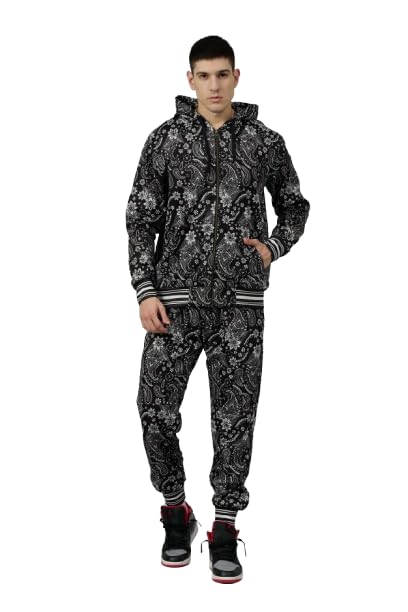 Go Devil Men Hoodie & Track Pants Co-Ord Set Design Printed Black and White Style Jacket with Pant Co ord Sets Mens.-image-39