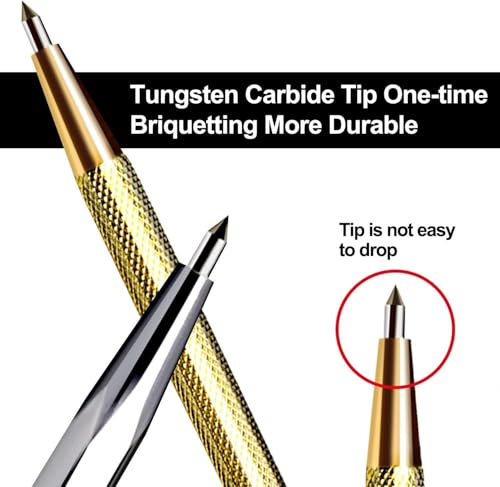 LZMDISU Anreißnadel mit Wolframkarbidspitze, Metall-Ätzstift, Schnitzerei, Gravierer, Anreißwerkzeuge für Edelstahl, Keramik, Glas, Blech und Gold/Schweißen (12 Stück)
