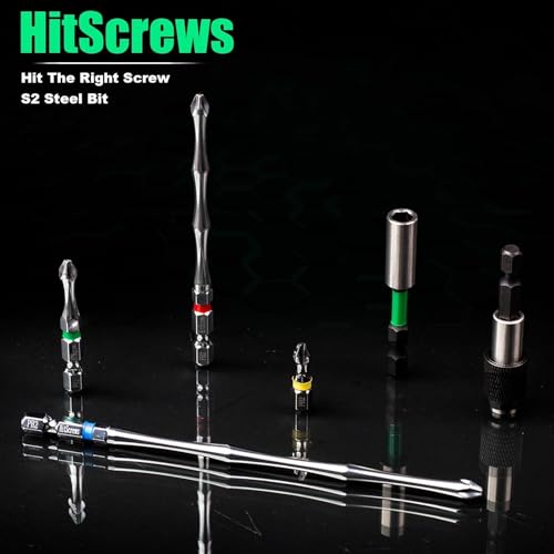 Impact Driver Bit Set PH2 (S2 Steel, CNC Phillips Tip, Chrome Finish) - image 7