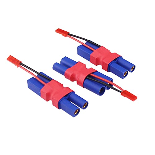 Set 3 conectores EC5 macho a hembra con cable JST 5cm