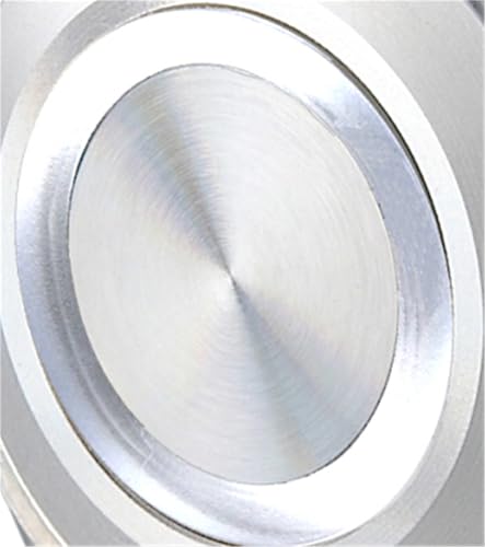 Pulsador LED de 22mm en acero inoxidable pulido para paneles de control 24V