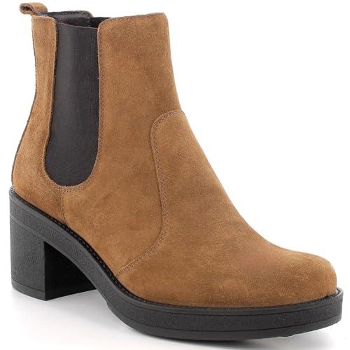 Best Boots for Italy in Winter: Your Ultimate Guide 14 Alpine Swiss Sofia Womens Suede Chelsea Boots Made in Italy Block Heel Ankle Booties CGN 9
