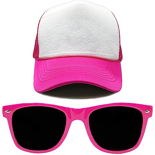 Image of Funky Junque Blank Mesh Foam Lightweight Snapback Trucker Hat | Lightweight Foam Trucker Hat with Breathable Mesh Back, Golf Beach and Street Style, Trendy Trucker Hats for Men
