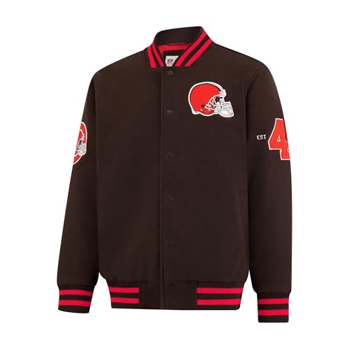 Ultra Game Men's NFL Official Classic Varsity Coaches Jacket Coat2