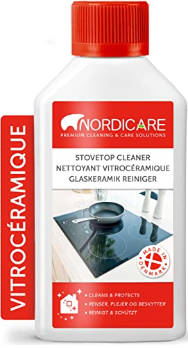 Nordicare nettoyant plaque induction [250ml] remplace grattoir plaque vitrocéramique I extrêmement économique I produit plaque induction, nettoyant vitrocéramique Cover