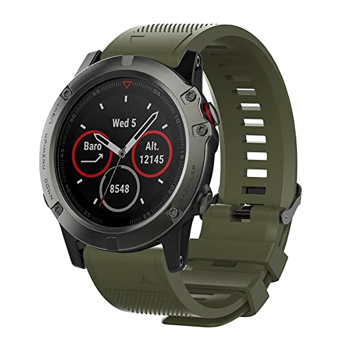 Bracelet silicone Garmin Fenix 7 6 5 et Coros Vertix - Quick Release 22 26mm