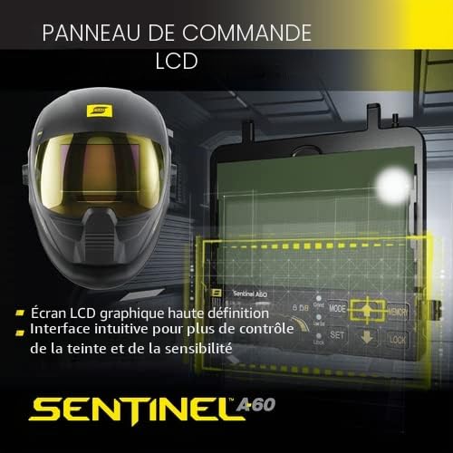ESAB Sentinel A60 Air avec ESAB EPR-X1 PAPR Casque de soudage avec respirateur à air purifié motorisé