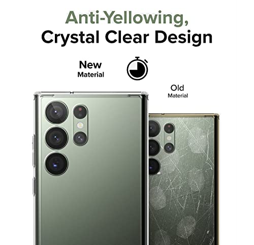 Image of Silicon Camera Protection Crystal Clear Flexible Back Cover for Samsung Galaxy S23 Ultra-Transparent.