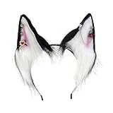 JDBXRESE 漫画 キツネ オオカミの耳の形 ヘア フープ 合金 イヤリング 装飾 ヘアホルダー コスプレ パーティー ヘッドウェア ティーンエイジャー 大人用