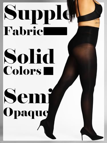HONENNA Semi Opaque Silky Women Pantyhose Tights, 20+ Colors Invisibly Toe Reinforced 60 Den Size A-E3