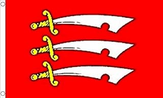 FlagSuperstore Essex Flag 5 x 3 FT - 100% Polyester With Eyelets - English County