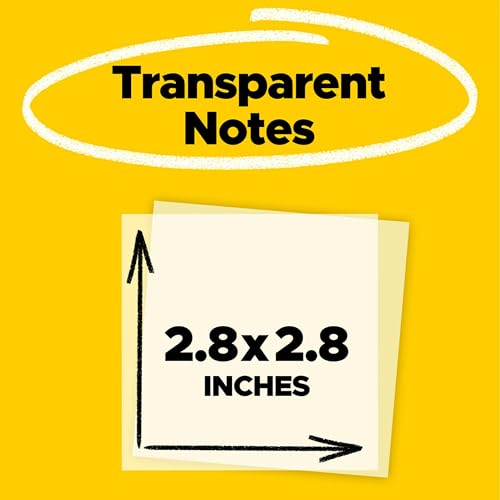Notes autocollantes transparentes et feuillets repositionnables - 2