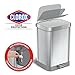 Glad Stainless Steel Step Trash Can with Clorox Odor Protection | Large Metal Kitchen Garbage Bin with Soft Close Lid, Foot Pedal and Waste Bag Roll Holder, 13 Gallon, All Stainless