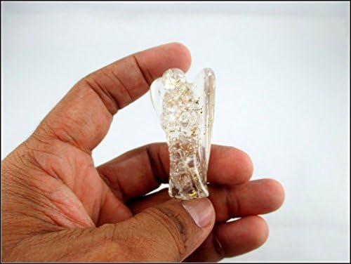 Miniatura 7 de Jet Energized - Auténtico cristal de cuarzo orgón ángel de 2 pulgadas, piedras preciosas de cobre, mezcla de metal, curación rara positiva, libre de