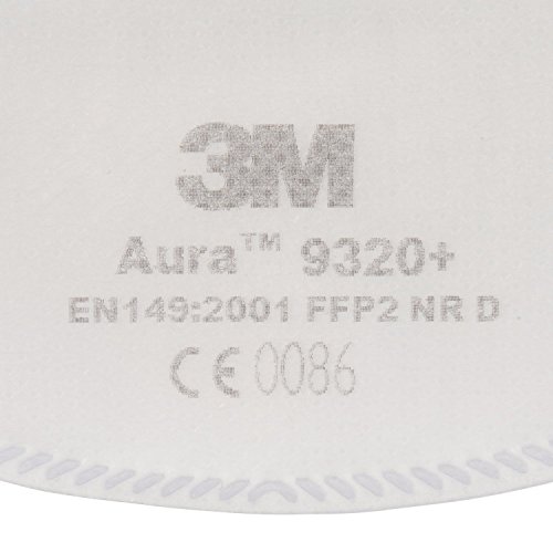 3M Aura 9320+ adembeschermingsmasker, comfortabel masker met optimale aanpassing aan het gezicht, wegwerpmasker met… - Image 5