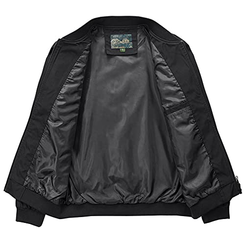 Image of sandbank Men's Casual Lightweight Flight Jacket Softshell Zipper Windbreaker Bomber Jacket