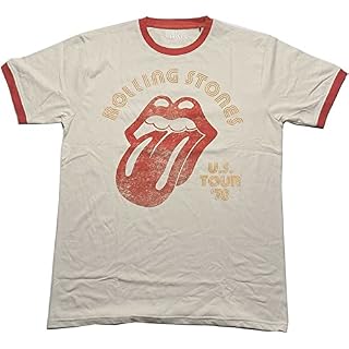 The Rolling Stones Us Tour ’78 Officiel T-Shirt Hommes Unisexe - Les Beatles, Paul McCartney, John Lennon, RIngo Starr, George Harrison