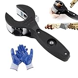 Ratchet tube pipe cutter,One-hand fast ratchet type pipe cutter,For Cutting Copper,PVC,Soft Metals,2 In 1 Adjustable (1/4' to 7/8'),Suitable for small spaces