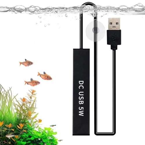 水槽用ヒーター 小型水槽 ヒーター 5W usb型 熱帯魚ヒーター小型 水槽 亀 小型水槽 水槽 ヒーター USB給電式恒温26℃ 5L水槽適応 ミニヒーター 水中用 熱帯魚 観賞魚 水族館 水温管理用