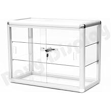 Roxy Display SC-KDTOP Counter TOP Glass CASE, Standard Aluminum Framing with Sliding Glass Door and Lock