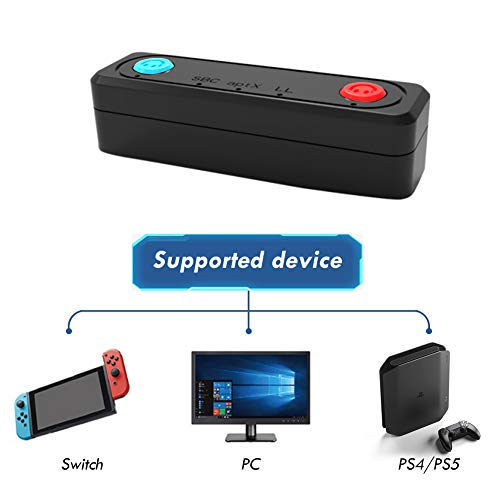 Micnaron Bluetooth 5.0 Audio Transmitter Adapter Ultra Slim With Usb C Cnoector Built-In Digital Mic Aptx Low Latency For Nitendo Switch Lite Compatable With Ps4 Ps5 Computer, Support Dual Connections #TOP4