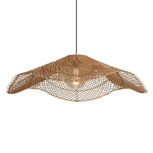Abat-jour en rotin tressé 40 cm pour sublimer votre salon champêtre