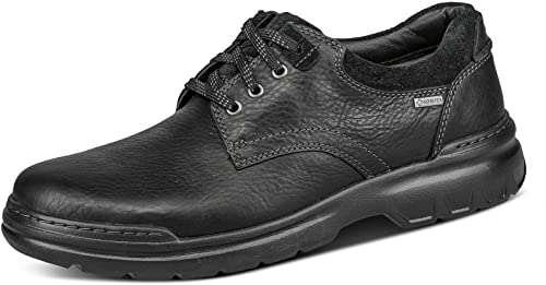 Clarks Men's Rockie2 LOGTX Oxfords, Black Leather, 8.5
