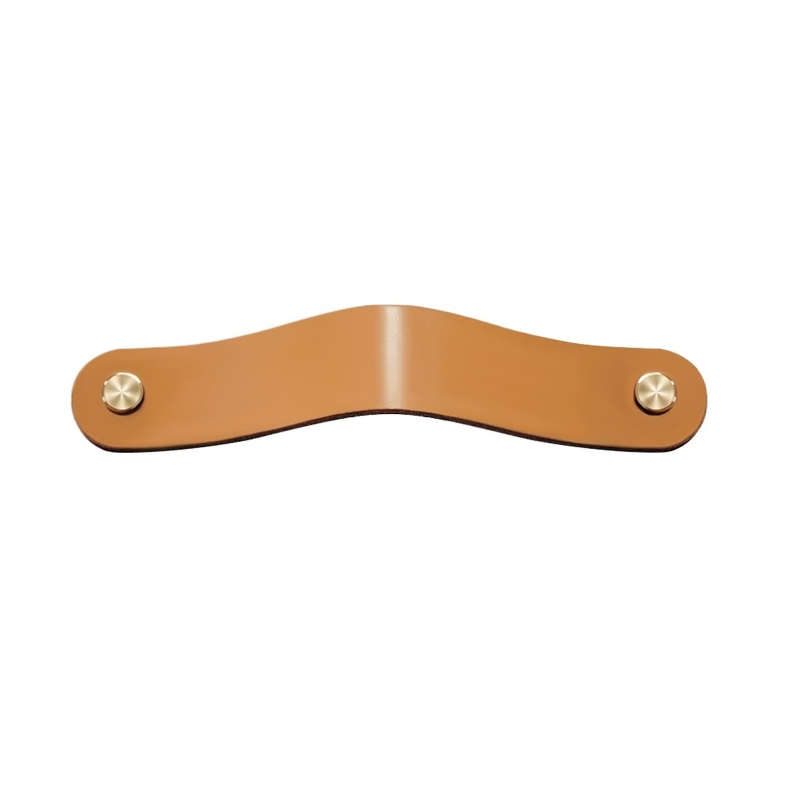 CQAHDSEVF Leather Drawer Pulls, Leather Drawer Door Handles Cabinet Hardware for Furniture Cupboards 64-160mm Single-Hole(H-Brown-128mm)
