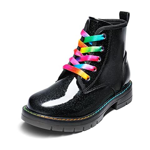 DREAM PAIRS Girls Mid Calf Combat Boots Cover