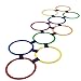 Produktbild Bontand Hopscotch Ring-Spiel Spielt 10 Mehrfarbige Plastikringe Und 9 Steckverbinder Für Die Außen- Oder Innen-Fun Creative-Spielset Für Mädchen Und Jungen